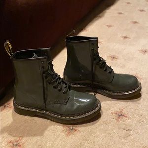 Gray Doc Martens